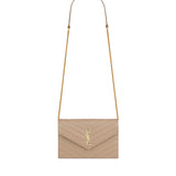 Pochette Envelope con catena Cassandre in pelle grain de poudre 857605 BOW012721 SAINT LAURENT 