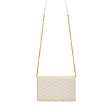 Pochette Envelope con catena Cassandre in pelle grain de poudre 857605 BOW019207 SAINT LAURENT 