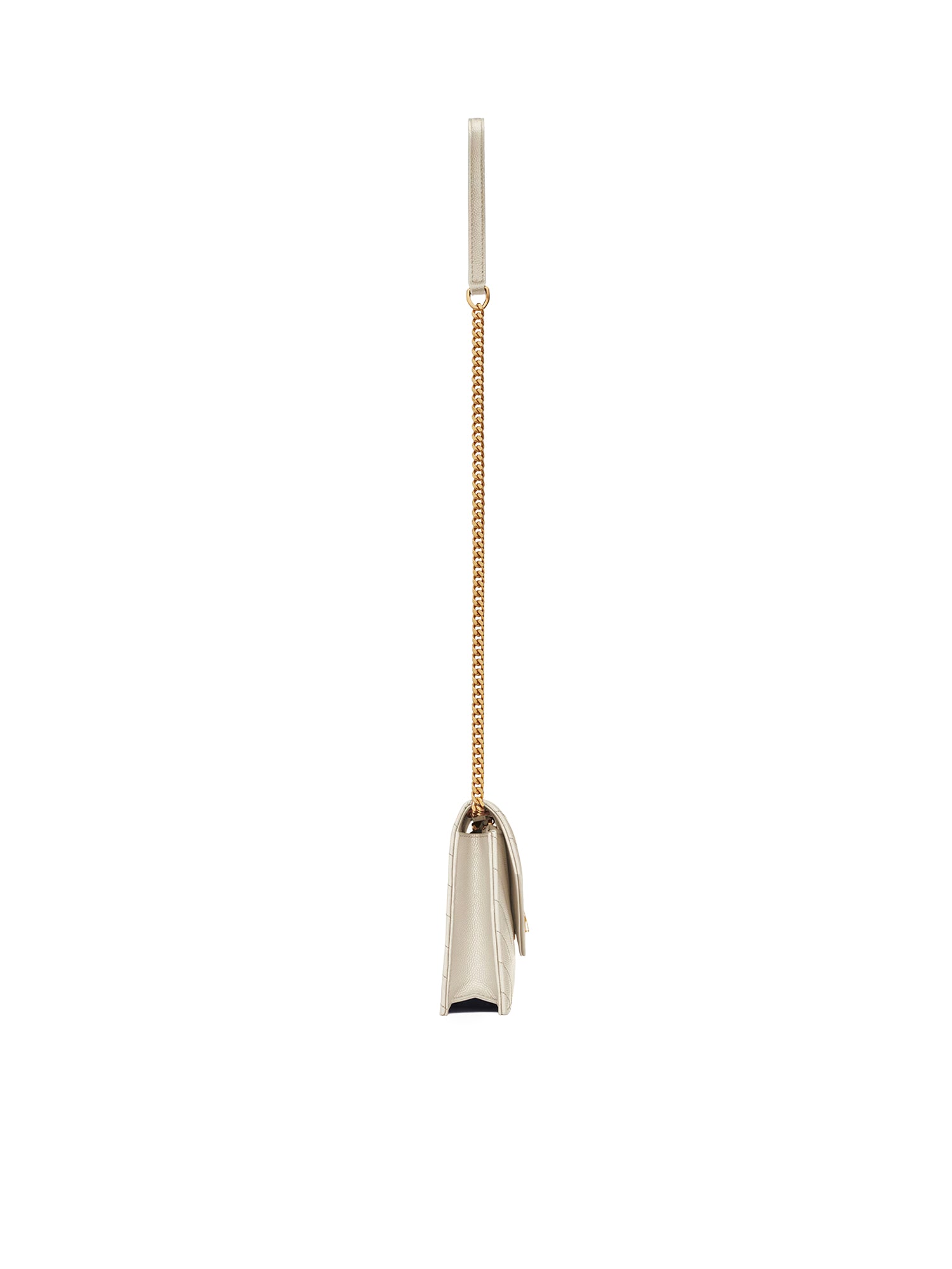 Pochette Envelope con catena Cassandre in pelle grain de poudre 857605 BOW019207 SAINT LAURENT 