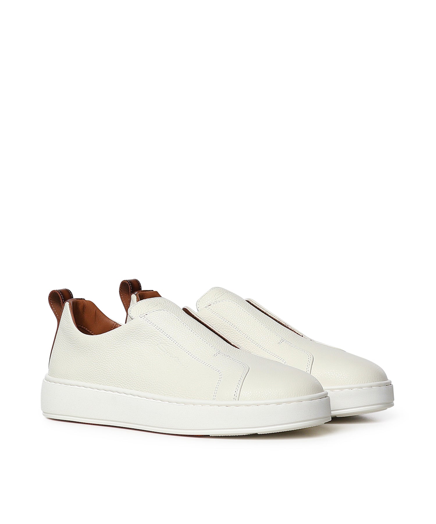 Sneaker slip-on in pelle bottolata MBCD21995BART LLDI50 SANTONI 