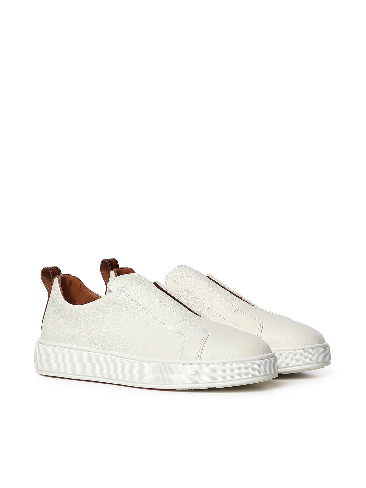 Sneaker slip-on in pelle bottolata MBCD21995BART LLDI50 SANTONI 