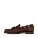 Mocassino con nappine in pelle e suede MCBD19176BJ1G EIPT50 SANTONI 