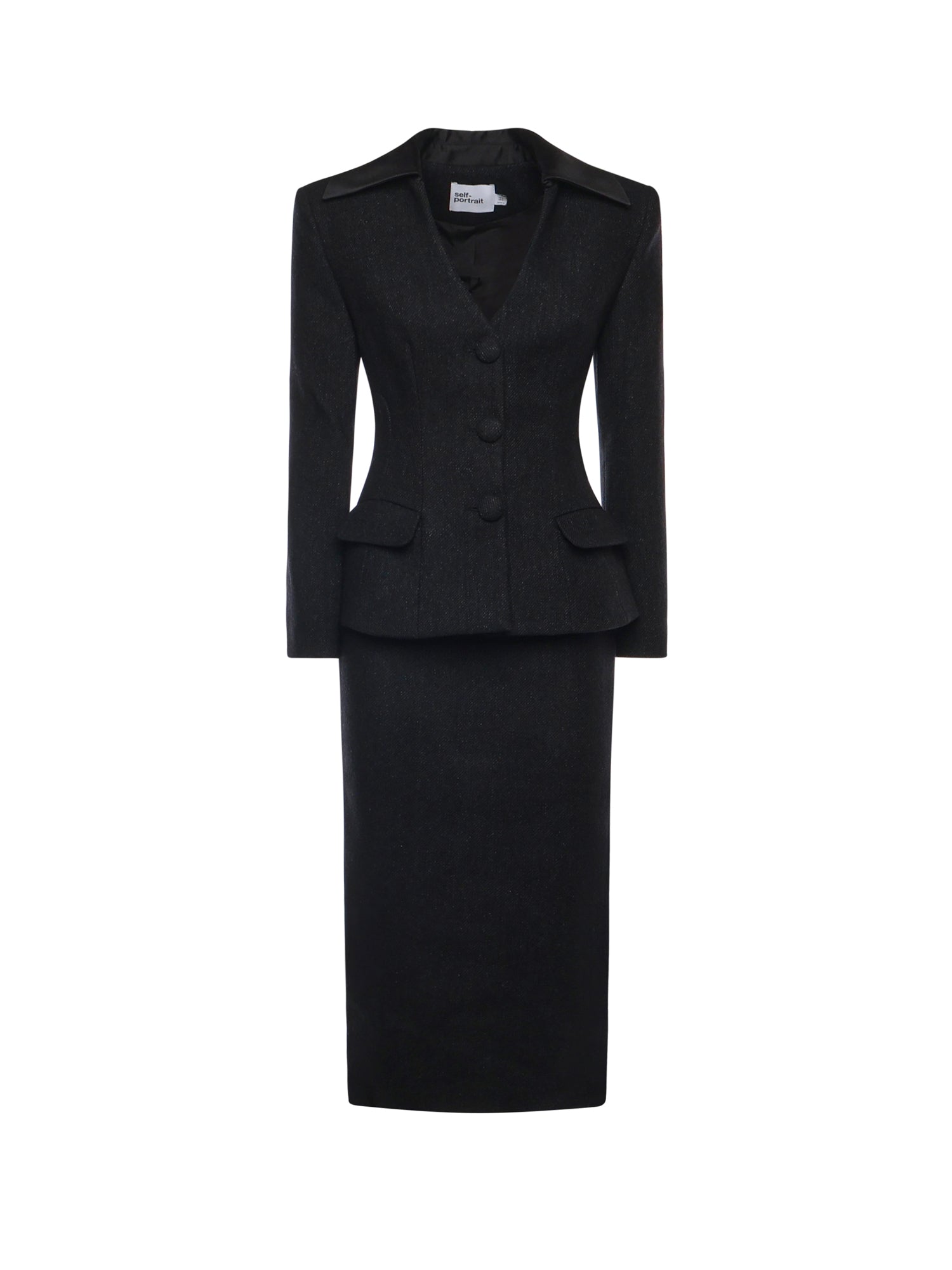 Abito midi con blazer RS26041M B SELF-PORTRAIT 