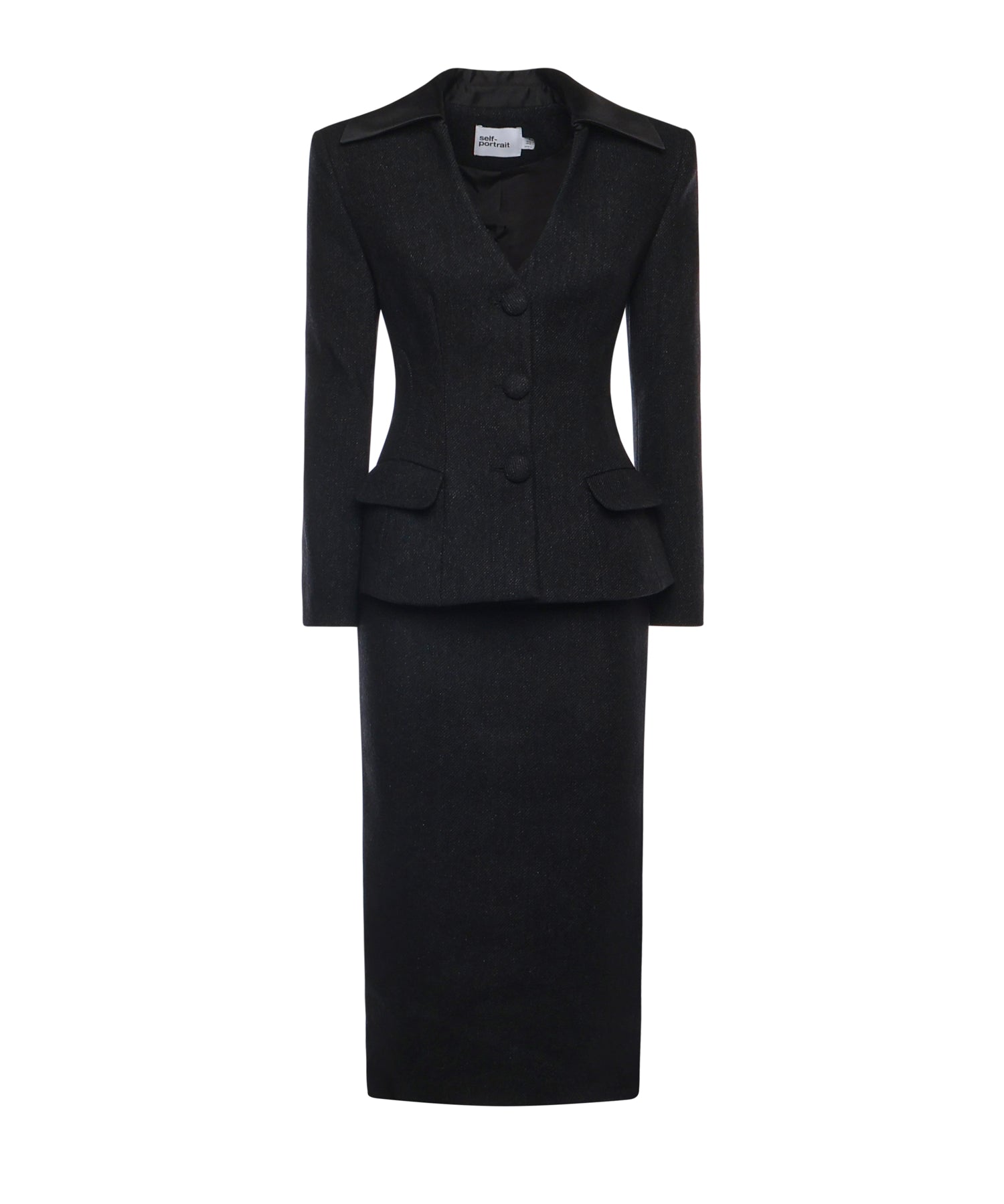 Abito midi con blazer RS26041M B SELF-PORTRAIT 
