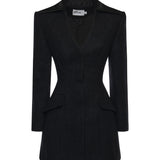 Mini abito blazer RS26041S B SELF-PORTRAIT 
