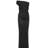 Abito midi in maglia drappeggiata a pois <BR/> RS26108MA B SELF-PORTRAIT 