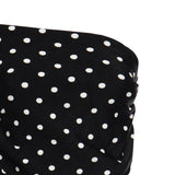 Abito midi in maglia drappeggiata a pois <BR/> RS26108MA B SELF-PORTRAIT 
