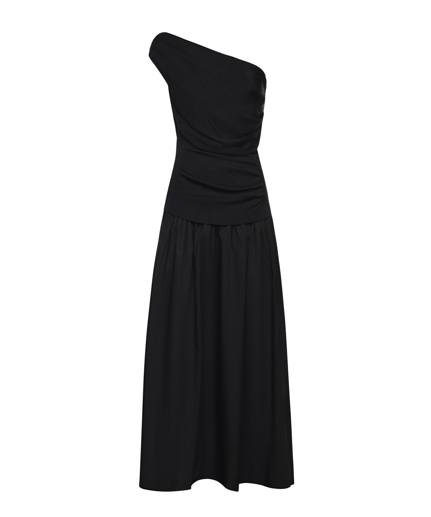 Abito midi in maglia drappeggiata RS26108M B SELF-PORTRAIT 