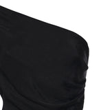 Abito midi in maglia drappeggiata RS26108M B SELF-PORTRAIT 