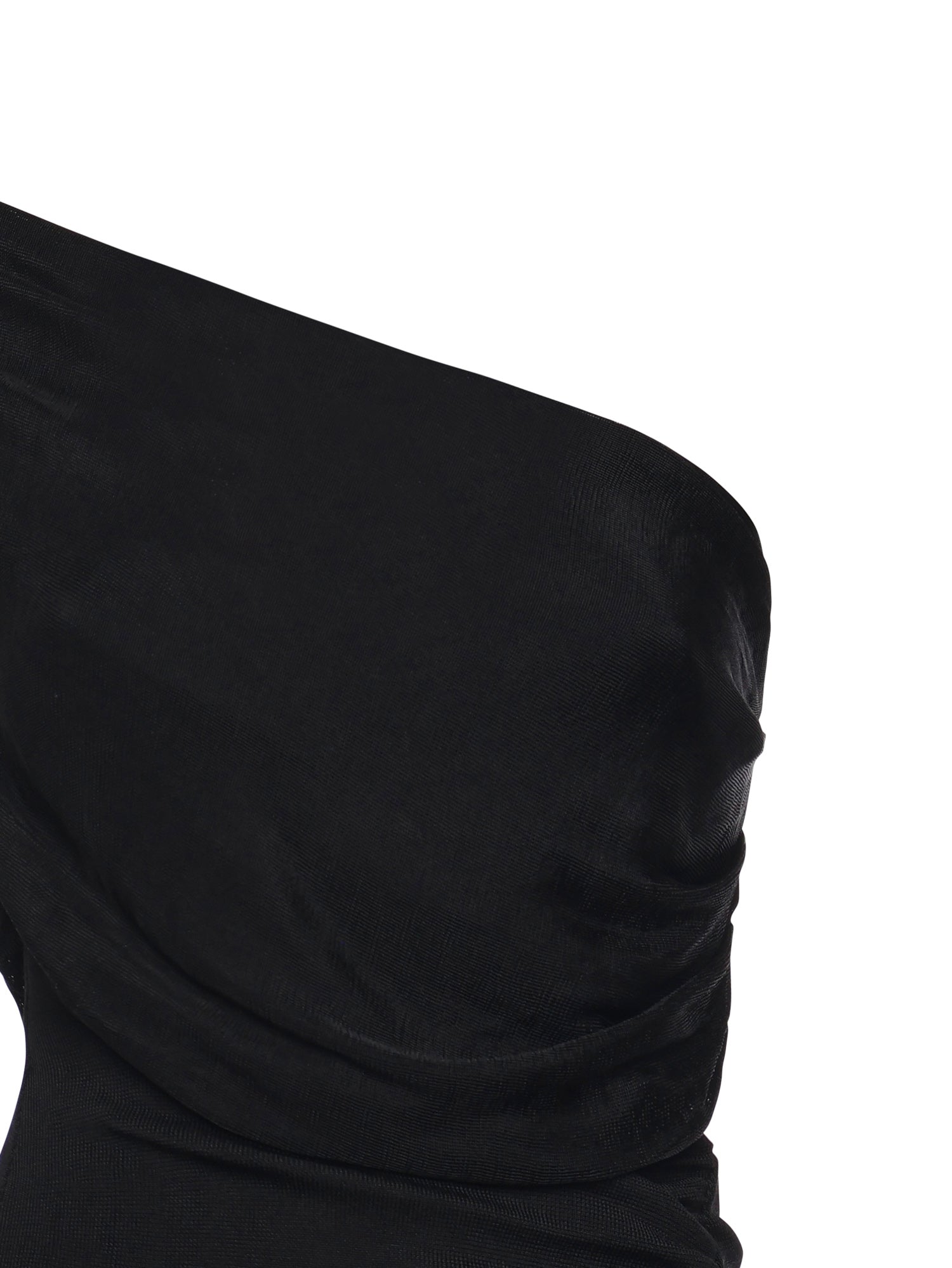 Abito midi in maglia drappeggiata RS26108M B SELF-PORTRAIT 