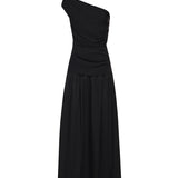Abito midi in maglia drappeggiata RS26108M B SELF-PORTRAIT 