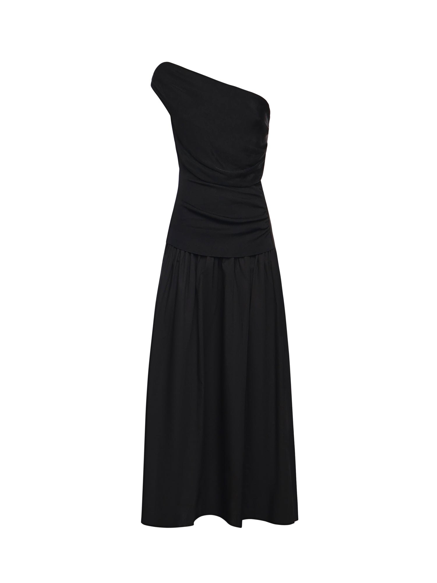 Abito midi in maglia drappeggiata RS26108M B SELF-PORTRAIT 