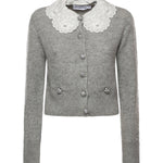 Cardigan con colletto in pizzo RS26123C GR SELF-PORTRAIT 