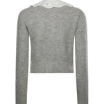 Cardigan con colletto in pizzo RS26123C GR SELF-PORTRAIT 