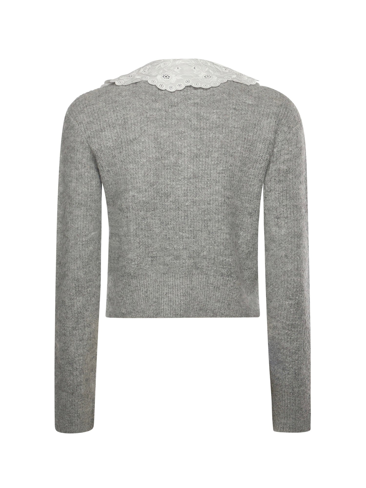 Cardigan con colletto in pizzo RS26123C GR SELF-PORTRAIT 