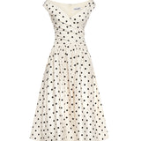 Abito midi in cotone a pois RS26209M C SELF-PORTRAIT 