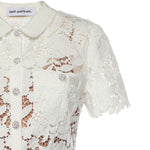 Abito midi in pizzo SS26096M W SELF-PORTRAIT 