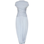 Abito midi con ruches<BR/> SS26167M BL SELF-PORTRAIT 