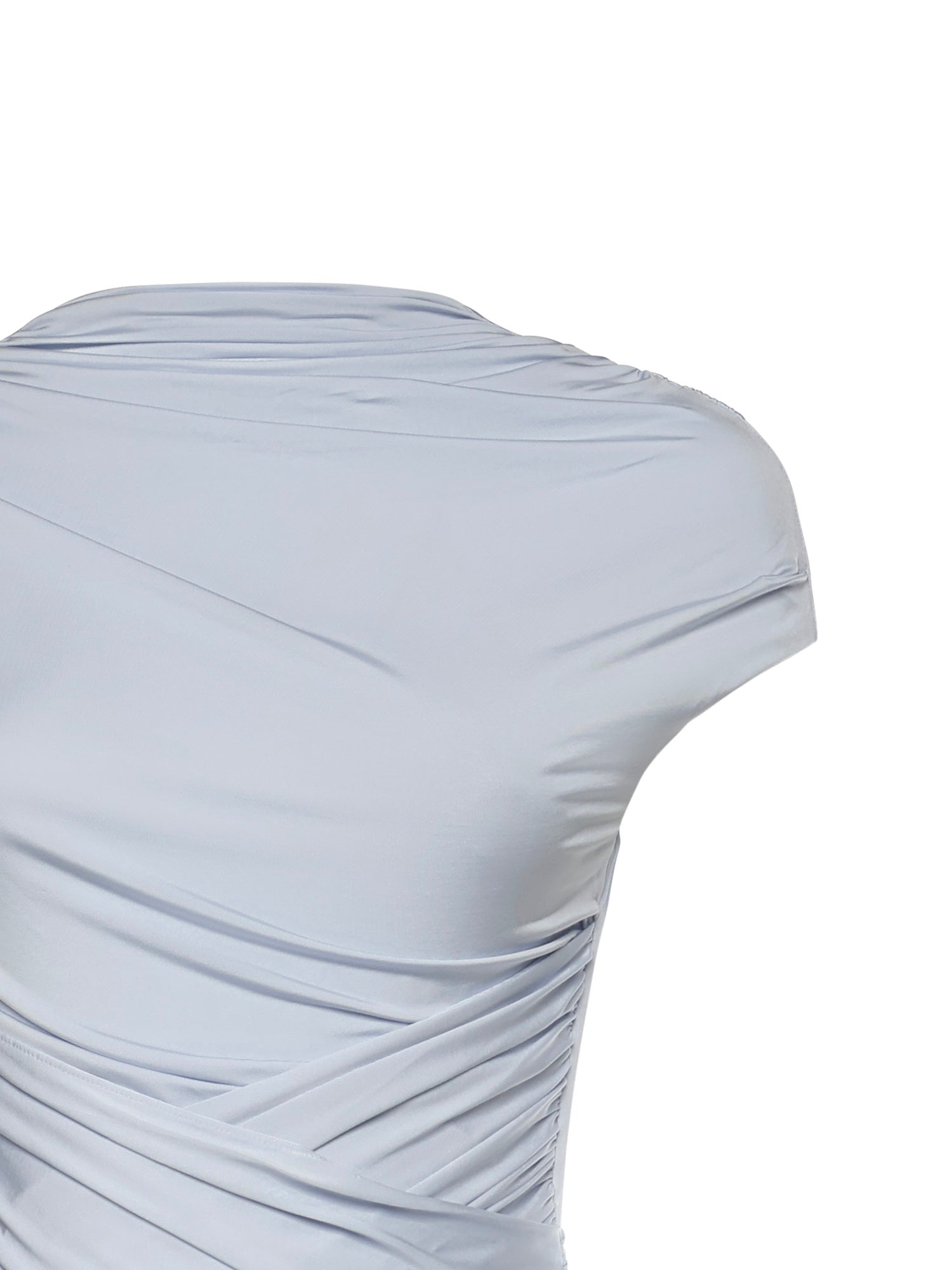 Abito midi con ruches<BR/> SS26167M BL SELF-PORTRAIT 