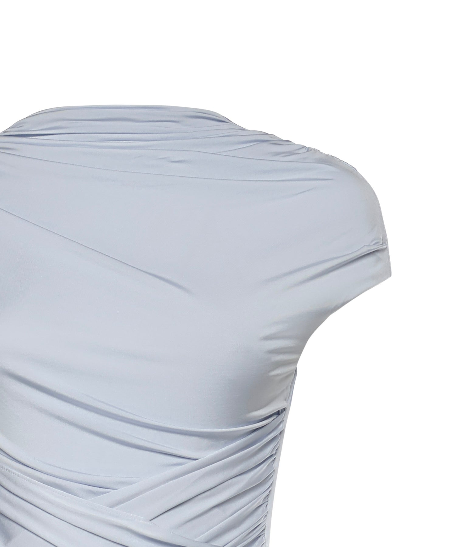 Abito midi con ruches<BR/> SS26167M BL SELF-PORTRAIT 