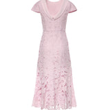 Abito midi in pizzo SS26254M P SELF-PORTRAIT 