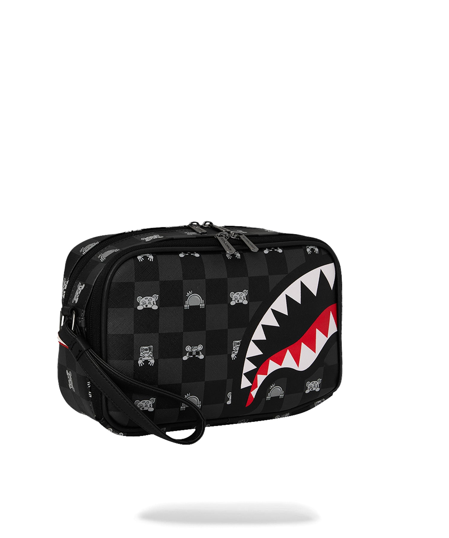 Pouch Gray Peeking Character Check 910B8914NSZ  SPRAYGROUND 