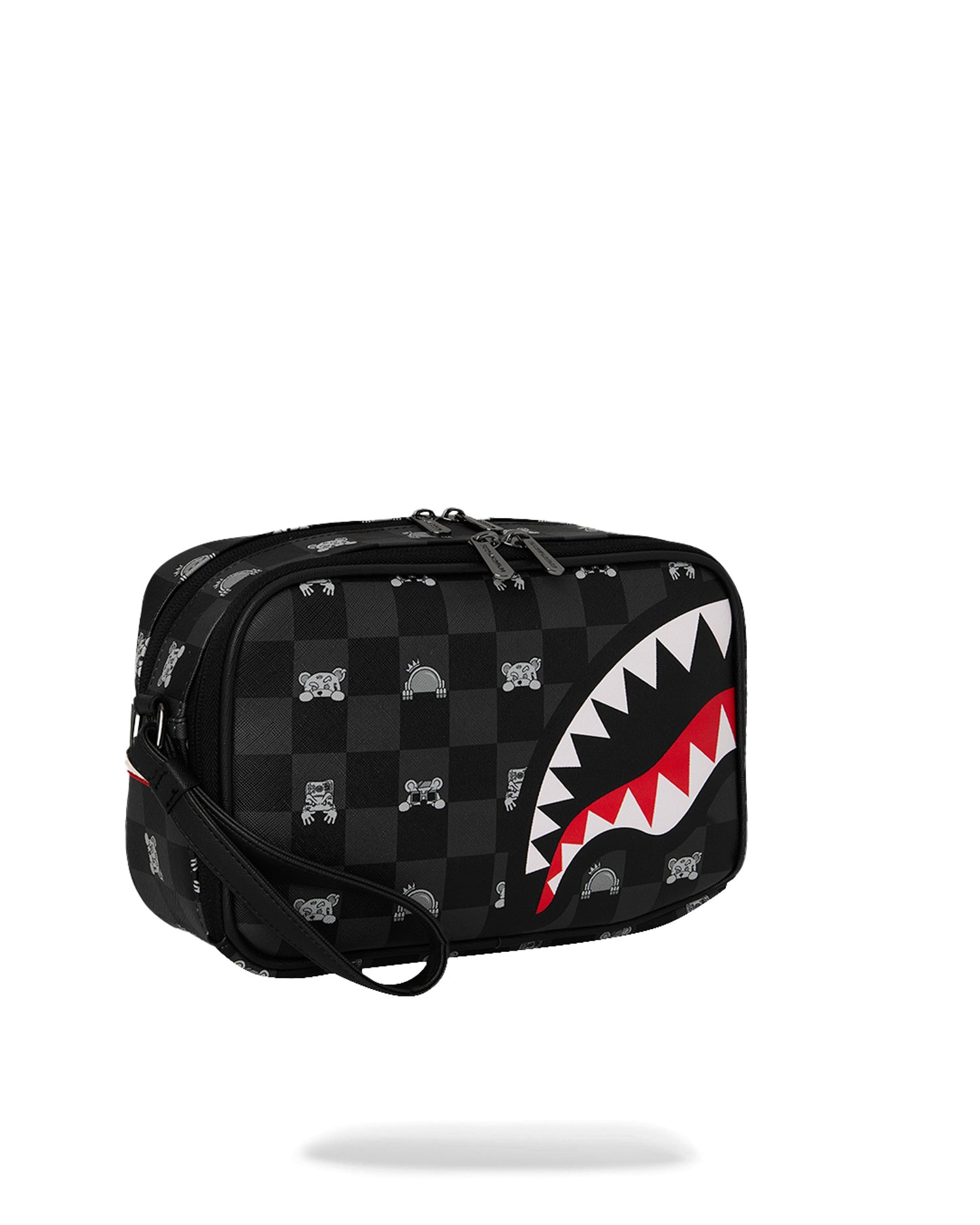 Pouch Gray Peeking Character Check 910B8914NSZ  SPRAYGROUND 