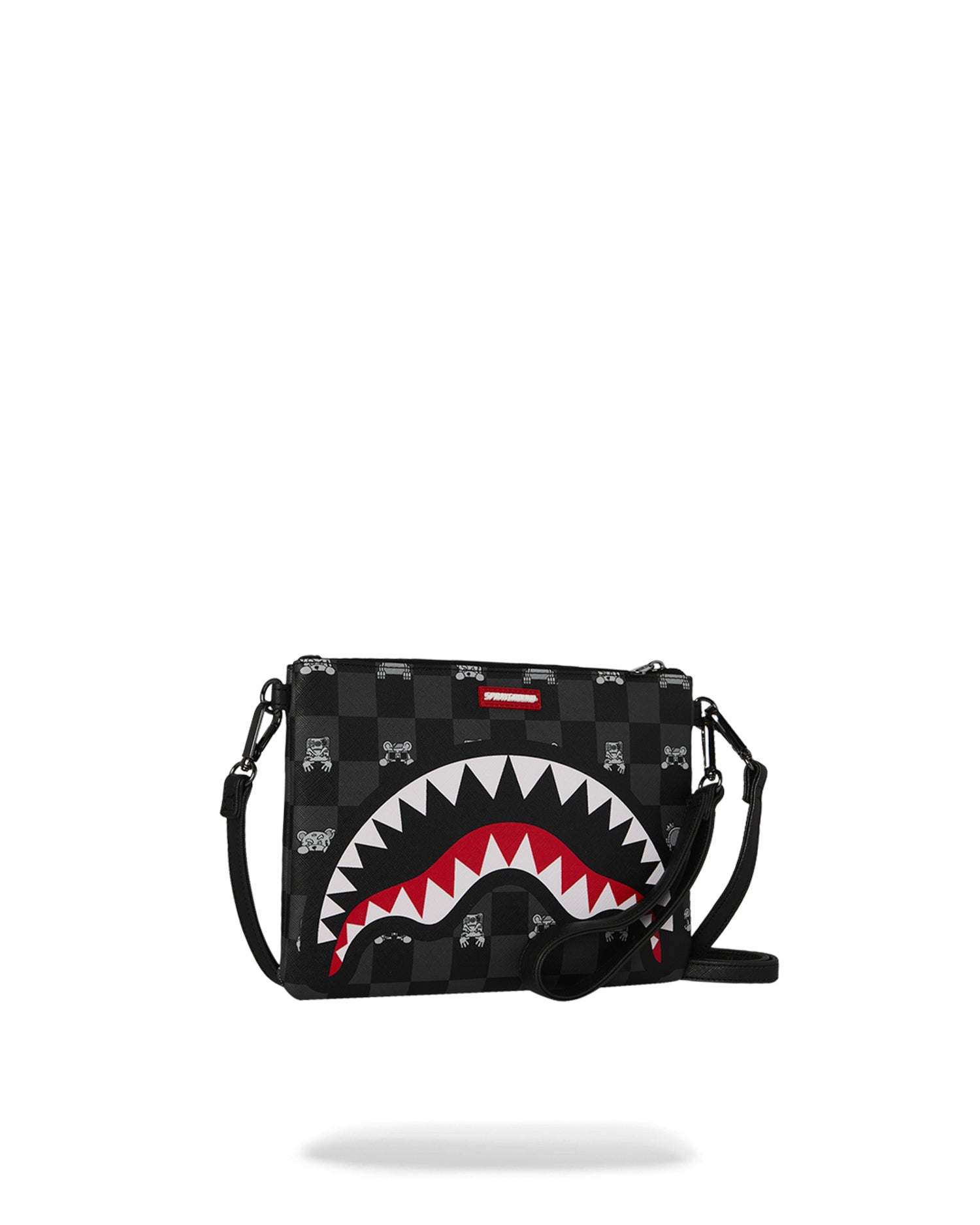 Pochette Gray Peeking Character Check 910B8915NSZ  SPRAYGROUND 