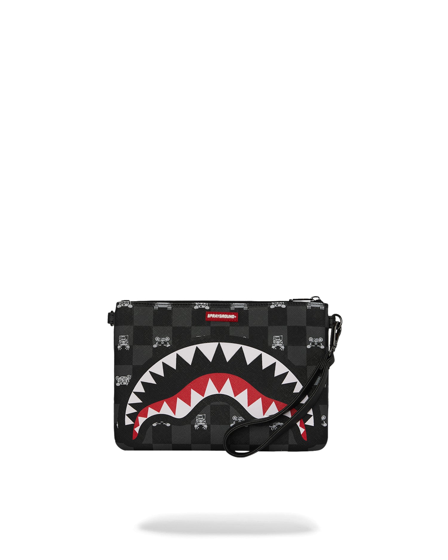 Pochette Gray Peeking Character Check 910B8915NSZ  SPRAYGROUND 