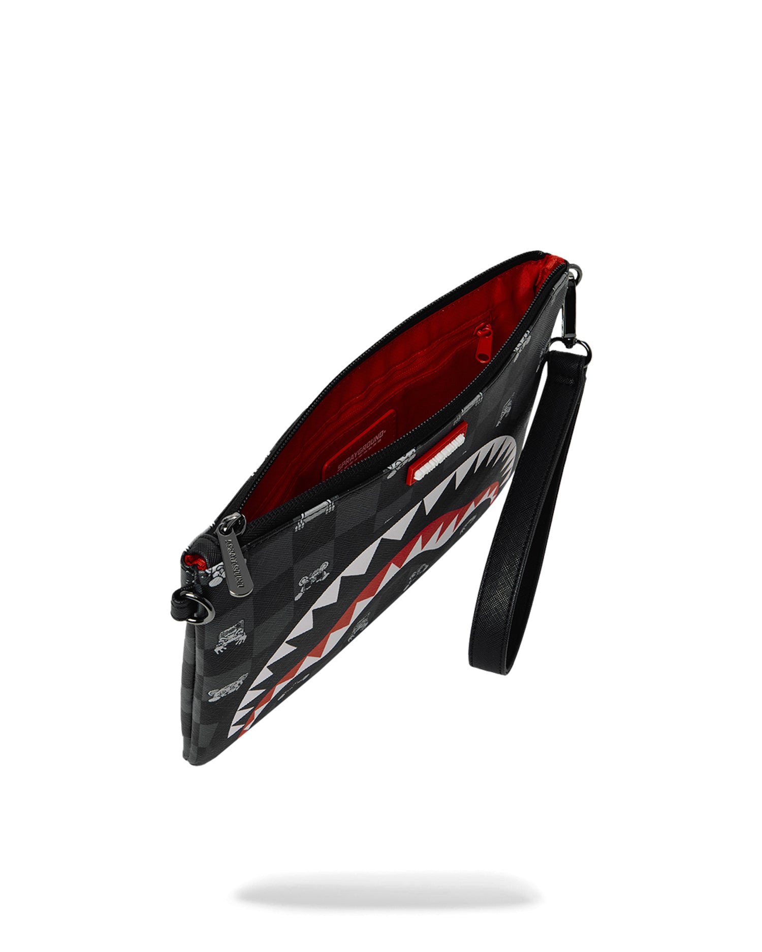 Pochette Gray Peeking Character Check 910B8915NSZ  SPRAYGROUND 
