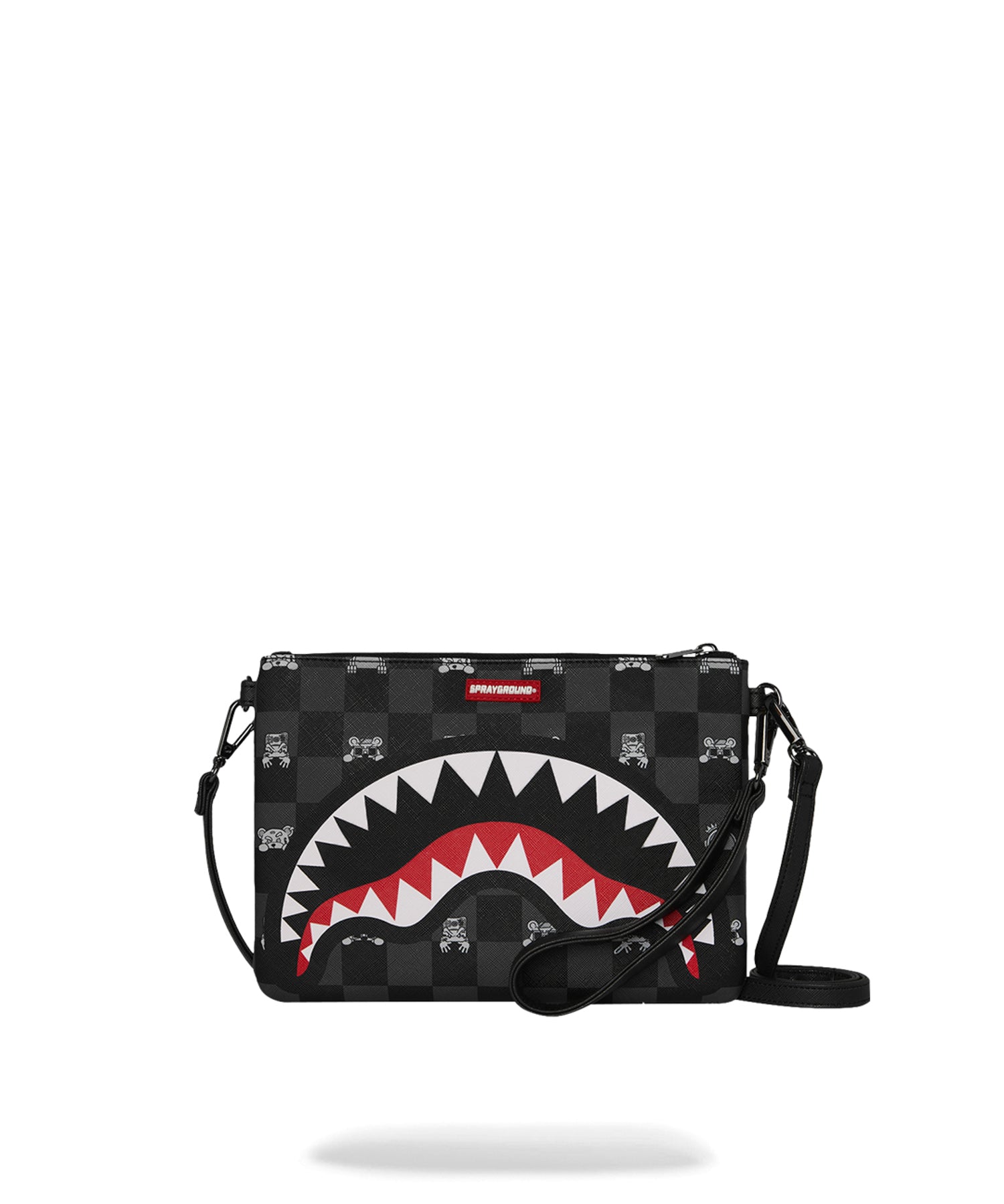 Pochette Gray Peeking Character Check 910B8915NSZ  SPRAYGROUND 