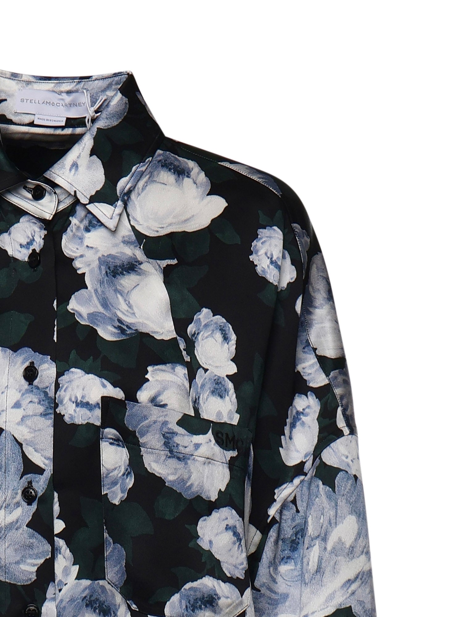 Blusa in raso con stampa floreale 620192 3HS3358485 STELLA McCARTNEY 
