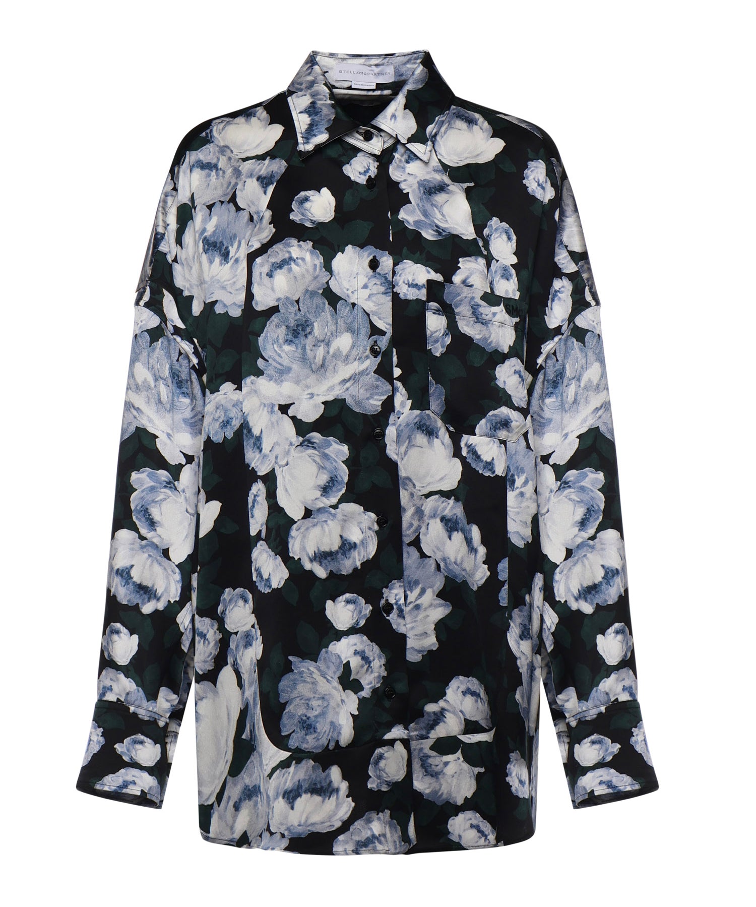 Blusa in raso con stampa floreale 620192 3HS3358485 STELLA McCARTNEY 