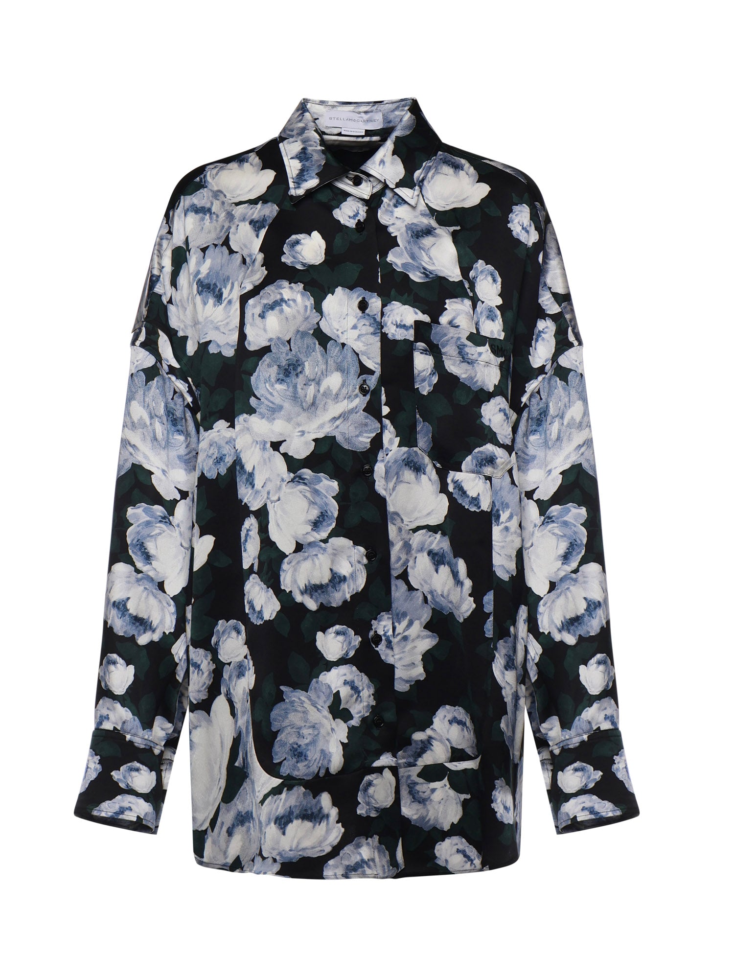 Blusa in raso con stampa floreale 620192 3HS3358485 STELLA McCARTNEY 
