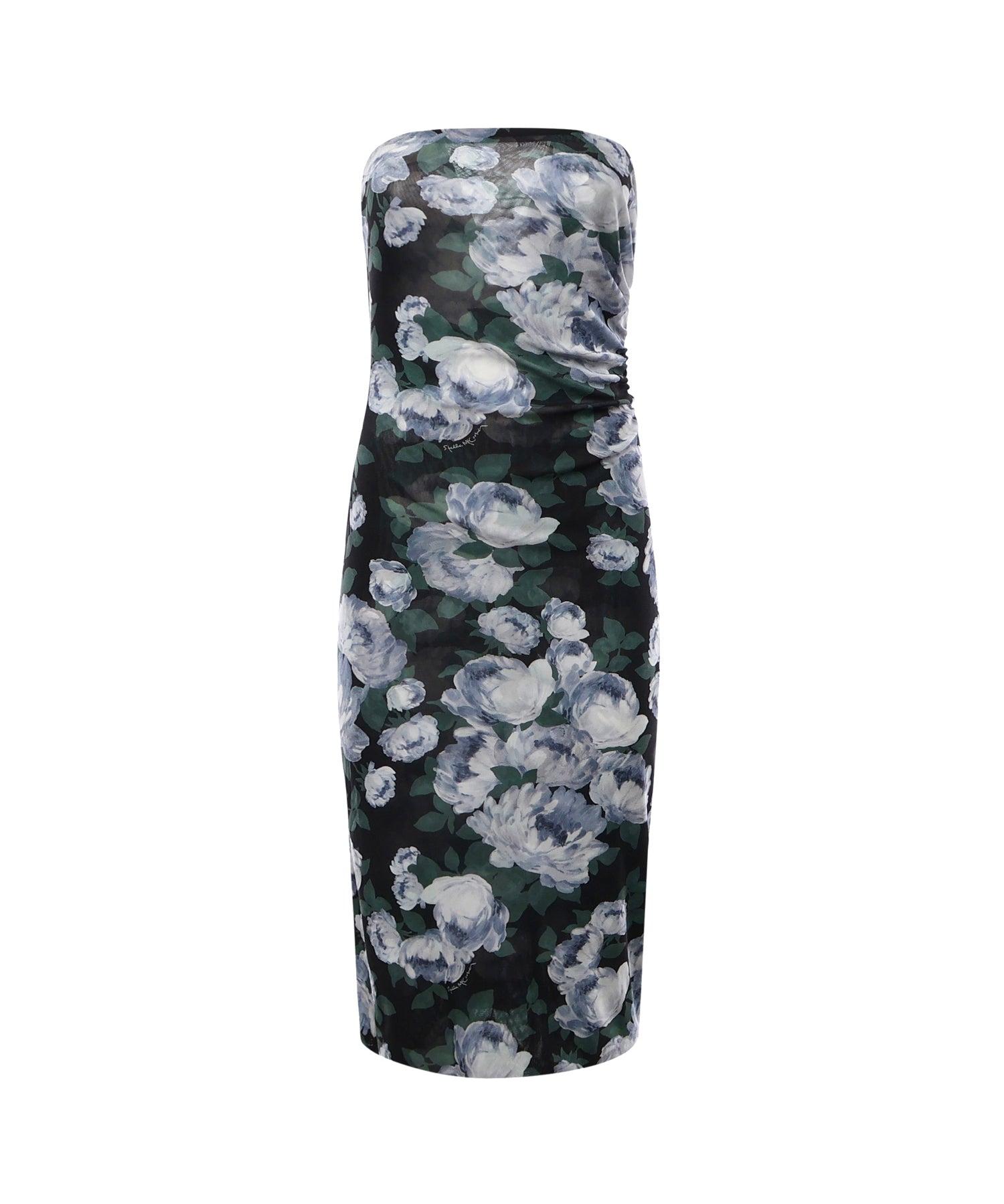 Abito in mesh floreale con arricciature 6J0436 3SQA268485 STELLA McCARTNEY 