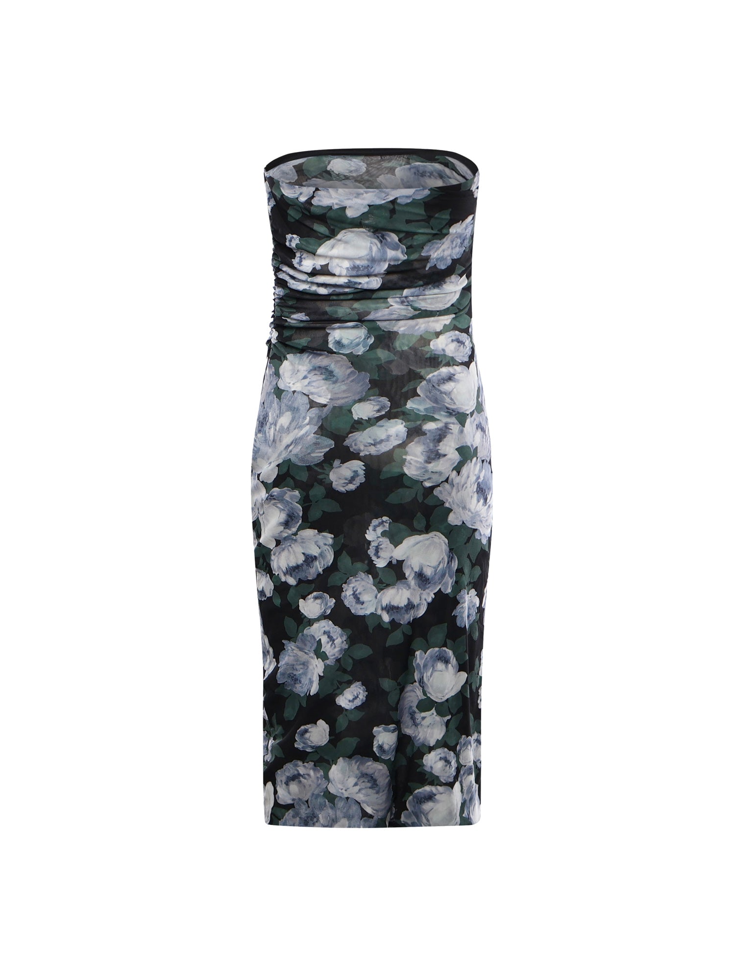 Abito in mesh floreale con arricciature 6J0436 3SQA268485 STELLA McCARTNEY 