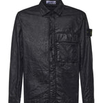 Overshirt in nylon con logo L1S151200003 S0069V0029 STONE ISLAND 