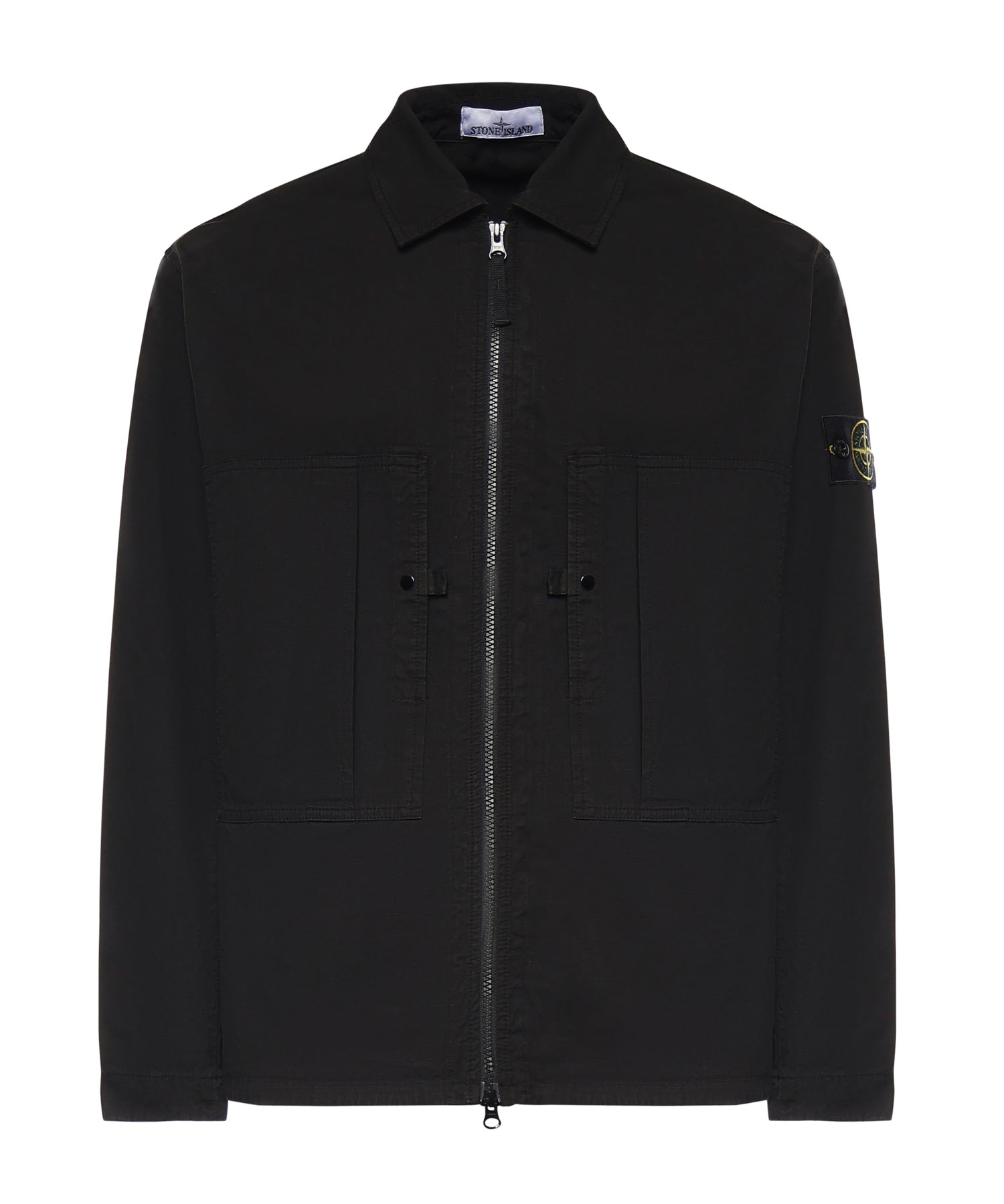Overshirt in cotone con logo L1S151200005 S0298V0029 STONE ISLAND 