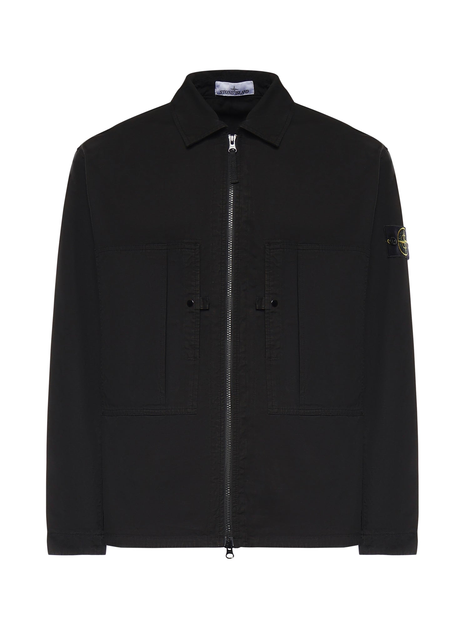 Overshirt in cotone con logo L1S151200005 S0298V0029 STONE ISLAND 
