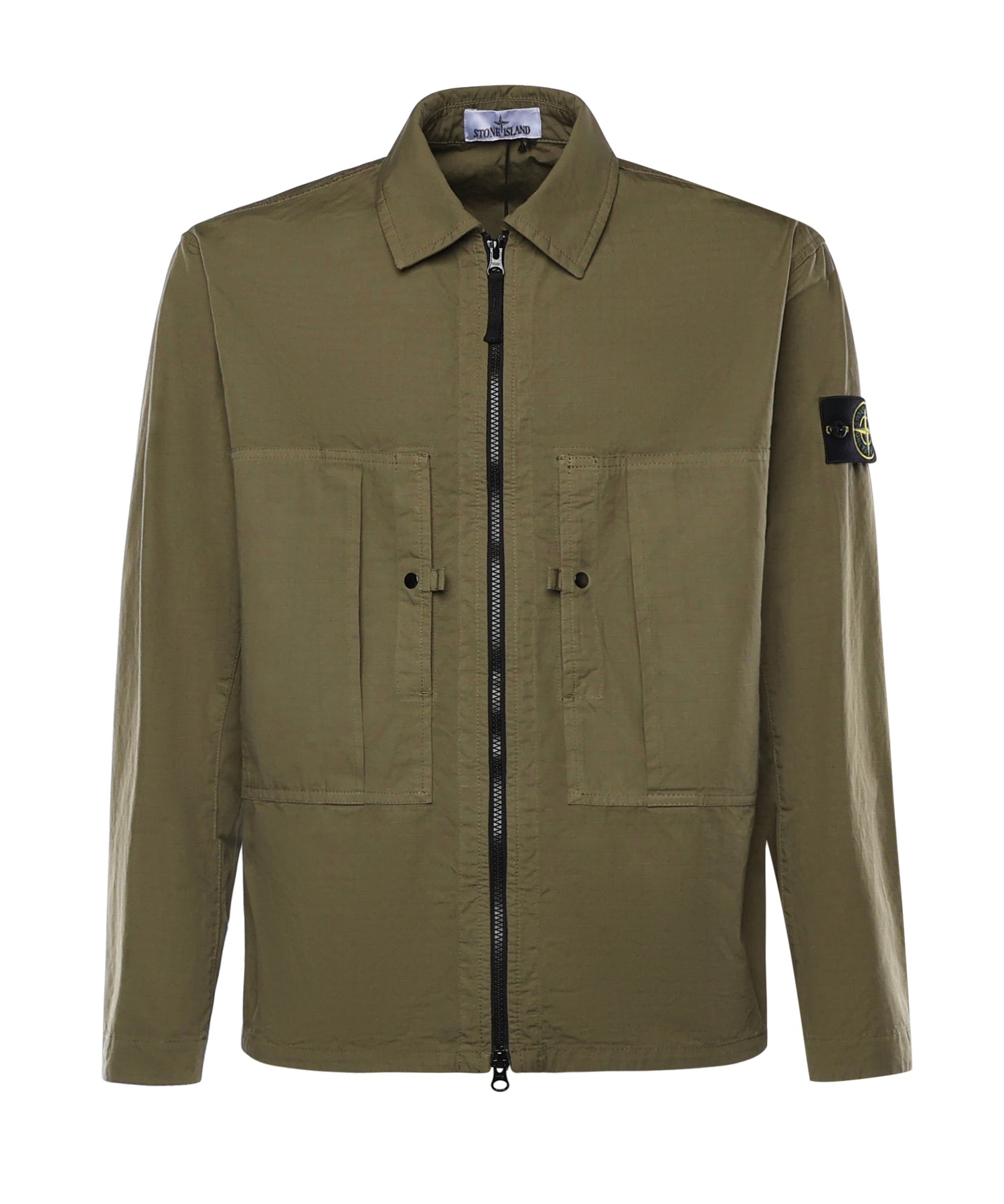 Overshirt in cotone con logo L1S151200005 S0298V005G STONE ISLAND 