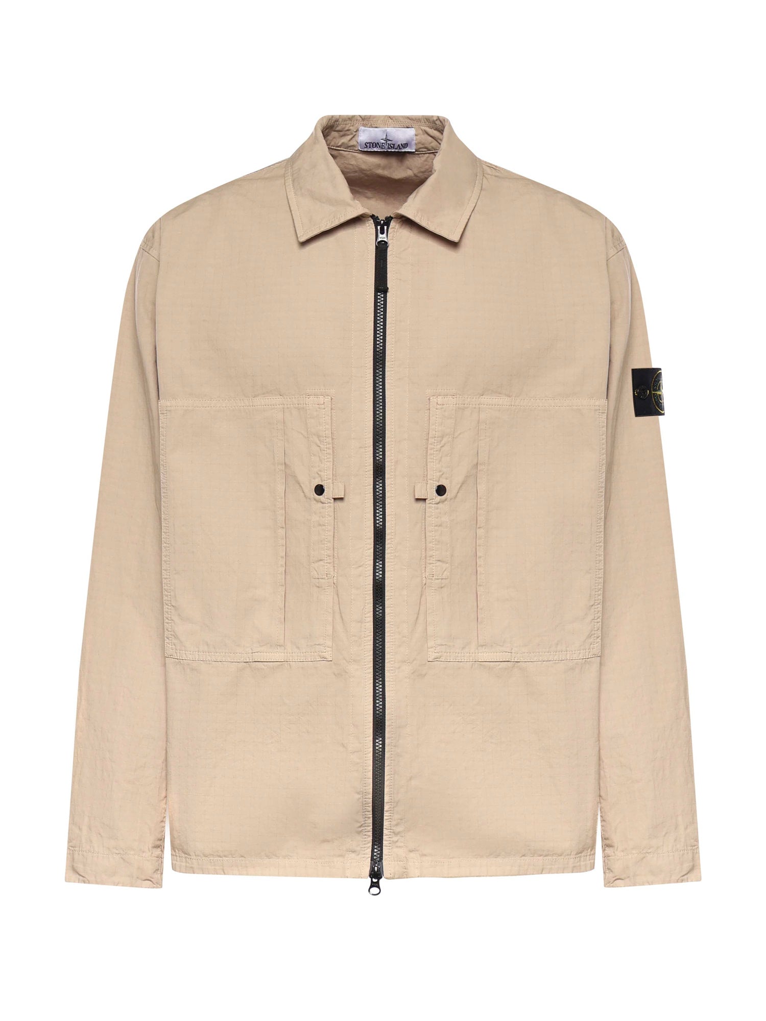 Overshirt in cotone con logo L1S151200005 S0298V009A STONE ISLAND 