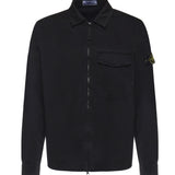 Overshirt in raso di cotone con logo L1S151200015 S0012V0029 STONE ISLAND 