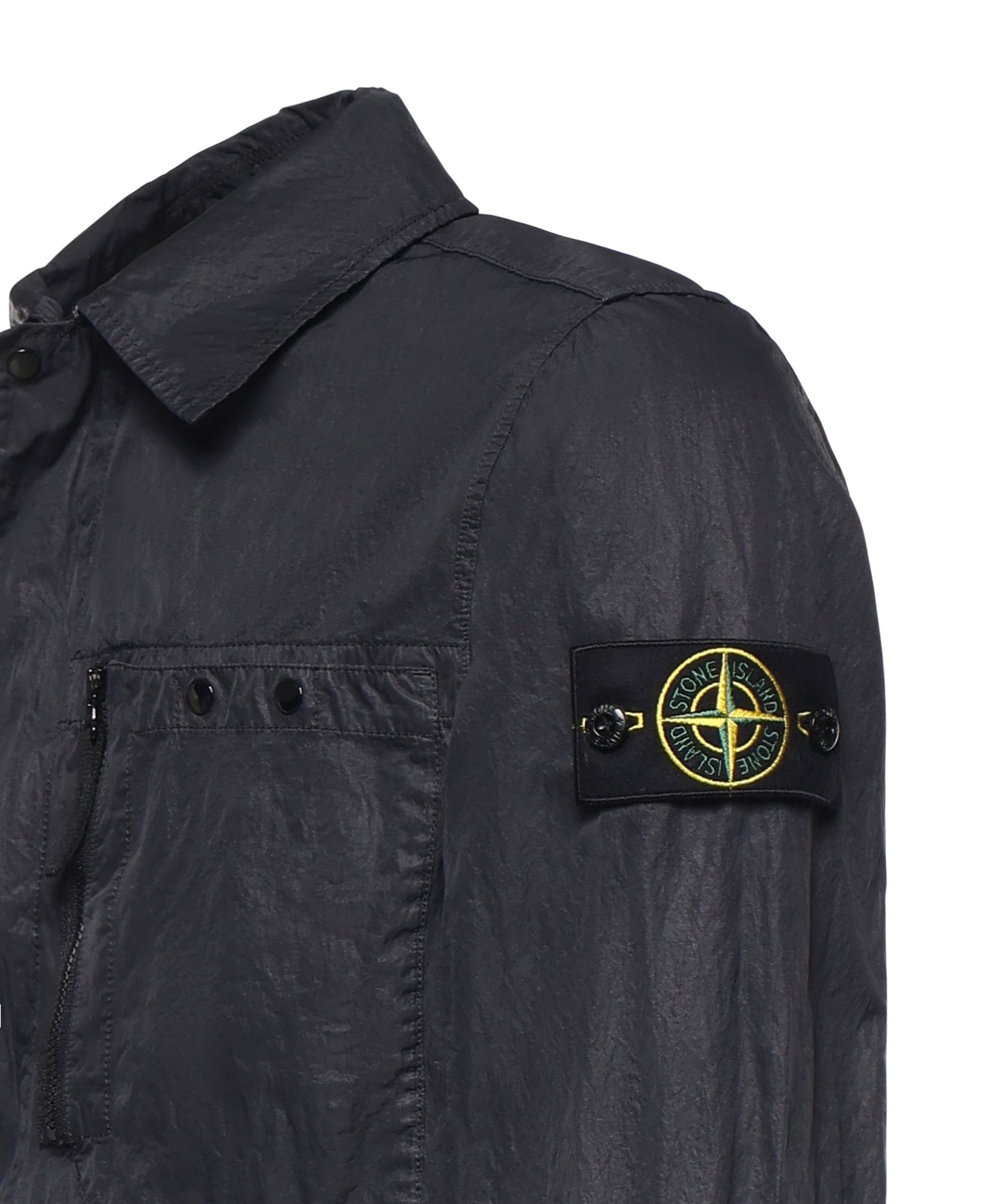 Overshirt in nylon con logo L1S151200020 S0351V0020 STONE ISLAND 