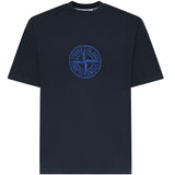 T-shirt con stampa 'All Around Compass' L1S152100001 S0362V0020 STONE ISLAND 
