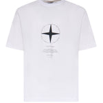 T-shirt con stampa 'Light Compass' L1S152100001 S0363V0001 STONE ISLAND 
