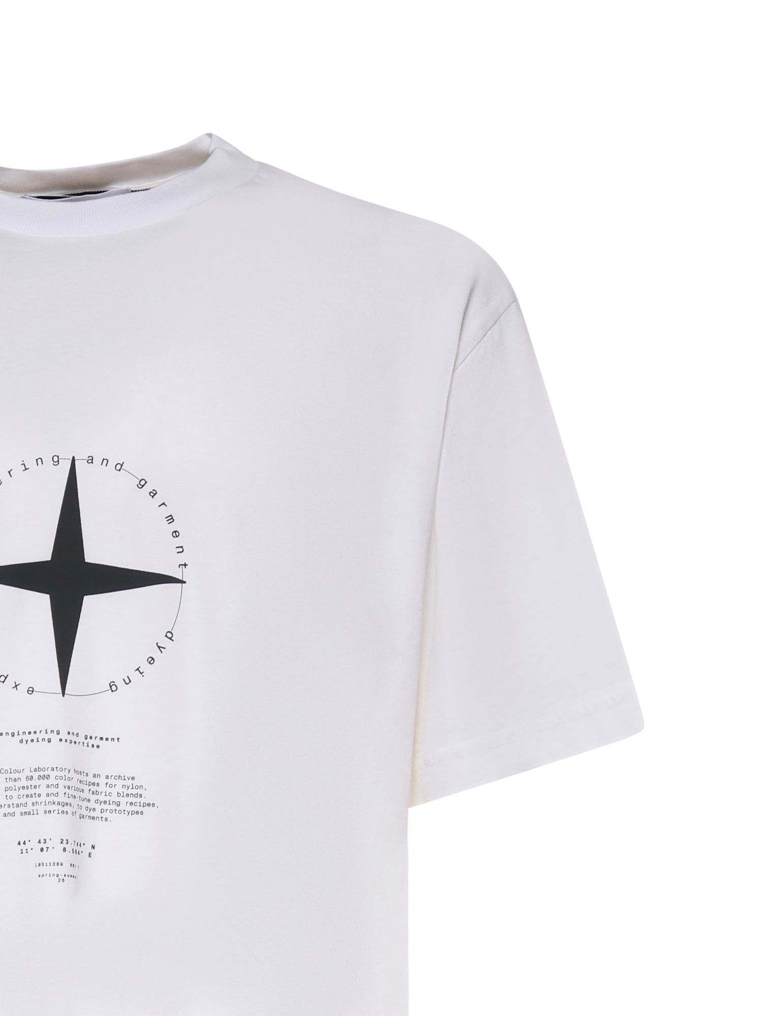 T-shirt con stampa 'Light Compass' L1S152100001 S0363V0001 STONE ISLAND 