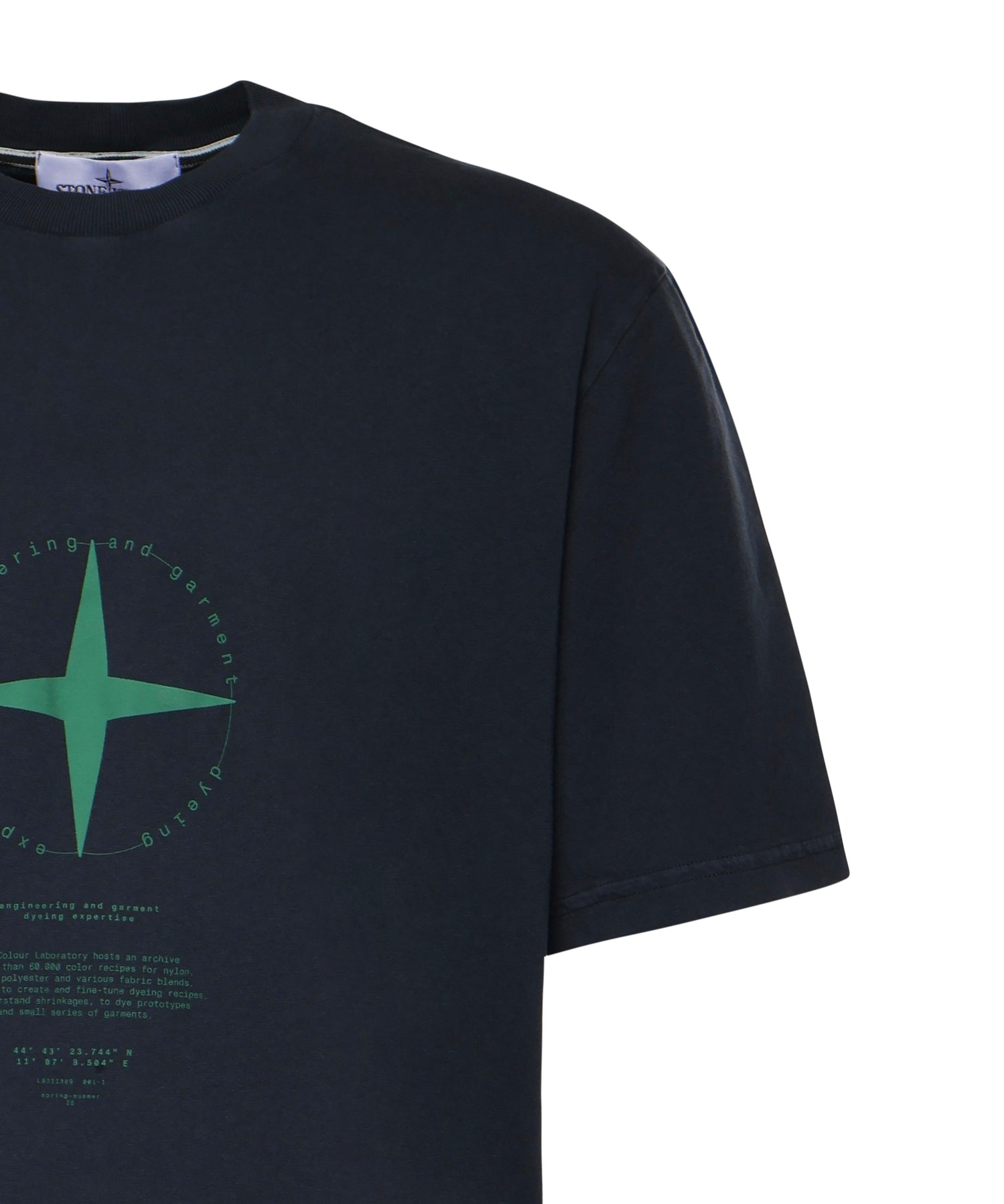 T-shirt con stampa 'Light Compass' L1S152100001 S0363V0020 STONE ISLAND 