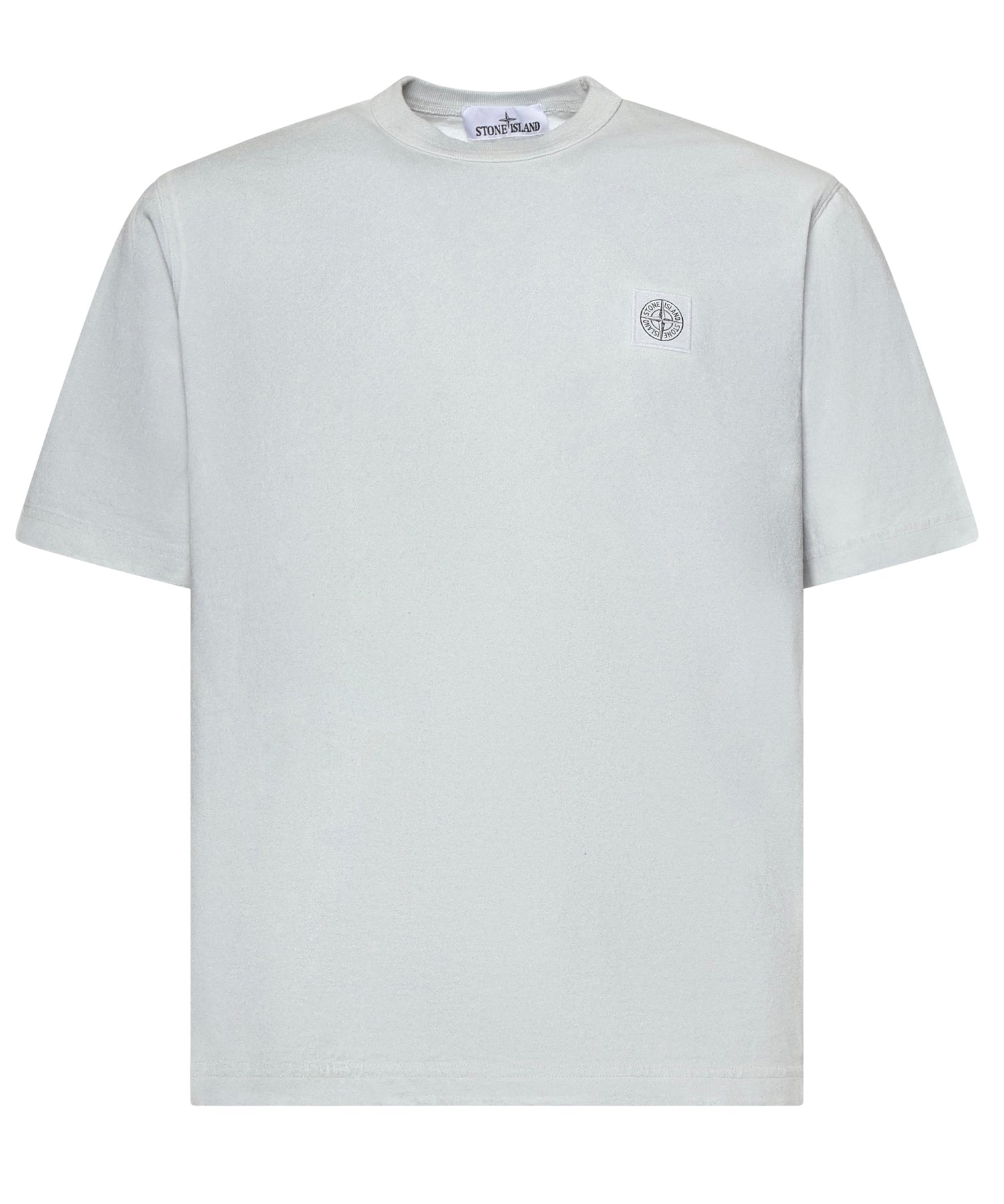 T-shirt in cotone con logo<BR/><BR/> L1S152100013 S0305V0041 STONE ISLAND 