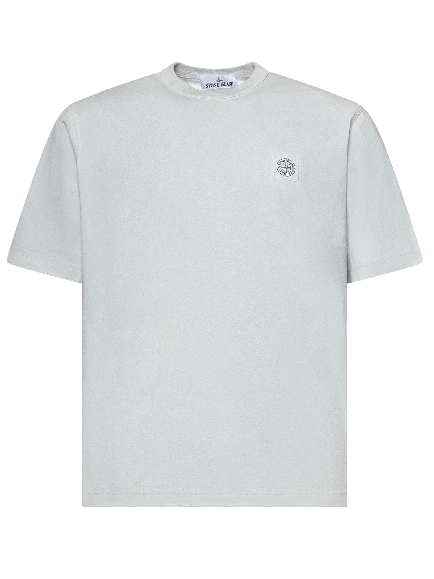 T-shirt in cotone con logo<BR/><BR/> L1S152100013 S0305V0041 STONE ISLAND 