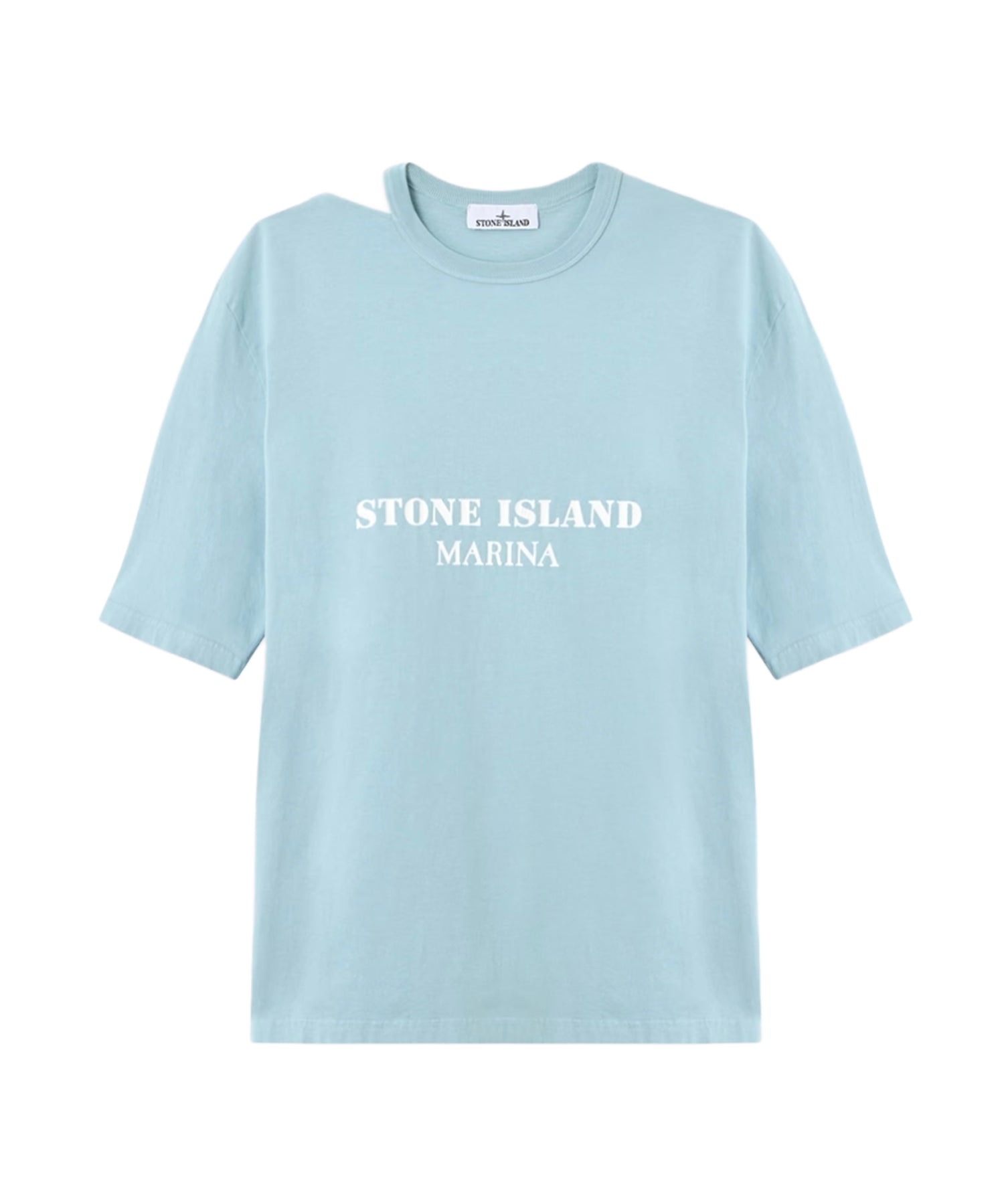 T-shirt con stampa Stone Island Marina in cotone L1S152100018 S0X16V004A STONE ISLAND 